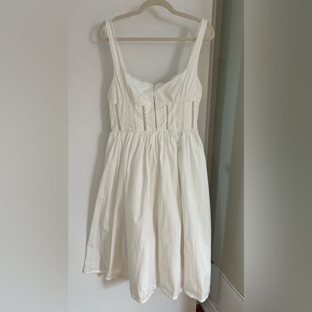 House of CB White Cotton Corset Midi Dress - Picture 3 of 8